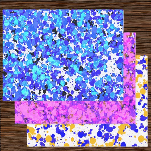 飛び散ったペンキ ラッピングペーパーシート