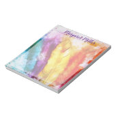 飛び散った羽パーソナライズされた羽 ノートパッド (回転)