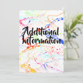 飛び散った追加情報カード 招待状 (スタンド正面)