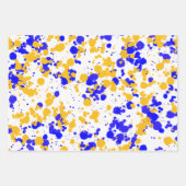 飛び散絵を描った ラッピングペーパーシート (正面3)