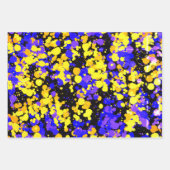 飛び散絵を描った ラッピングペーパーシート (正面3)