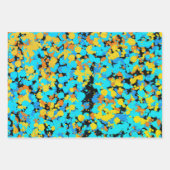 飛び散絵を描った ラッピングペーパーシート (正面2)