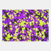 飛び散絵を描った ラッピングペーパーシート (正面)