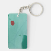 飛び桜のデザインのキーチェーン キーホルダー (裏面)