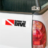 飛び生まれ込む バンパーステッカー (トラック上)