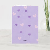 飛び立つラブバード - ロマンチックなバレンタインカード シーズンカード (裏面)