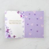 飛び立つラブバード - ロマンチックなバレンタインカード シーズンカード (内部)