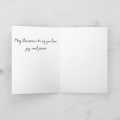 飛び立つ冬のカーディナル カード (内部)