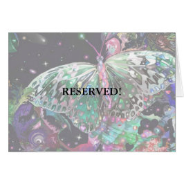 飛び立つ蝶のテーブルカード！