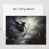 飛び立つ魔女たち ハロウィン シーズンカード (正面/裏面)