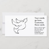 飛び立つ鳩の希望に満ちた鳥の簡単な絵画アート (正面)