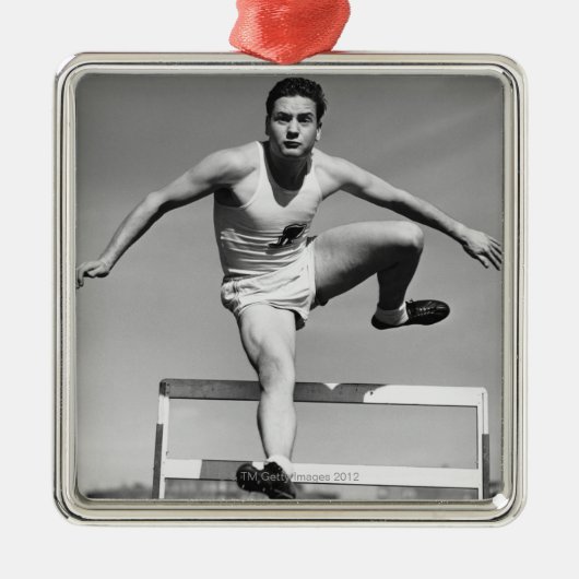 飛び越すこと メタルオーナメント (正面)