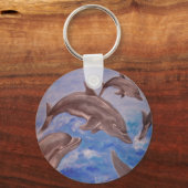 飛び跳ねるイルよくはしゃぐカのさや キーホルダー (正面)