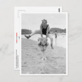 飛び跳ねるオンザビーチ ポストカード (正面/裏面)