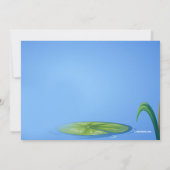 飛び跳ねるカエルの招待状 招待状 (裏面)