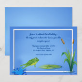 飛び跳ねるカエルの招待状 招待状 (正面/裏面)