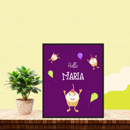 飛び跳ねるカップケーキ フォトプリント           