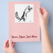 飛び跳ねる猫2 チラシ (手)