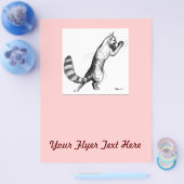 飛び跳ねる猫2 チラシ (シングル)