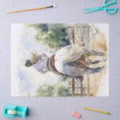 飛び跳ねる馬の切り離しを表示 薄葉紙 (クラフト)