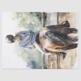 飛び跳ねる馬の切り離しを表示 薄葉紙