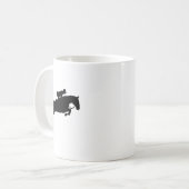 飛び跳ね走る馬 コーヒーマグカップ (正面左)