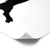 飛び跳ね走る馬 ポスター (角)