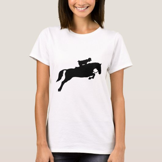飛び跳ね走る馬 Tシャツ (正面)