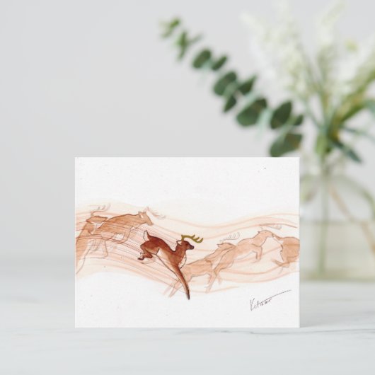 飛び跳ね！ ポストカード (スタンド正面)