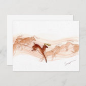 飛び跳ね！ ポストカード (正面/裏面)