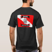 飛び込みのインストラクタープロダクト Tシャツ (裏面)