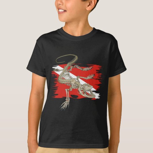 飛び込みのトカゲ Tシャツ (正面)