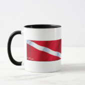 飛び込みの旗のコレクション マグカップ (左)