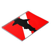 飛び込みの旗のシュモクザメII ノートブック (左側)