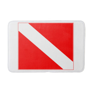 飛び込みの旗 バスマット