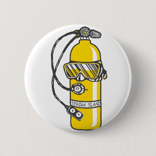 飛び込みの飛び込みの飛び込み 缶バッジ (正面)