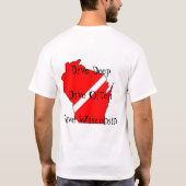 飛び込みウィスコンシンの飛び込みウィスコンシン Tシャツ (裏面)