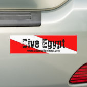 飛び込みエジプト豊富なSticke、Shipwrecksofegypt.com バンパーステッカー (車上)