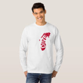 飛び込みミシガン湖 Tシャツ (正面フル)