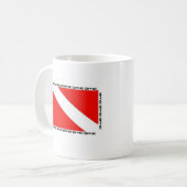 飛び込み! コーヒーマグカップ (正面左)