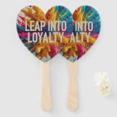 飛び込むロイヤリティ ハンドファン (正面&裏面)