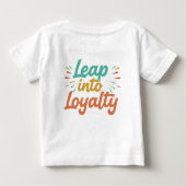 飛び込むロイヤリティ ベビーTシャツ (裏面)