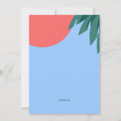 飛び込め 水が気持ちいい プールパーティー 招待状 (裏面)