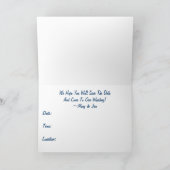 飛び込んでみよう！イルカ：結婚式の日時を保存 案内状 (内部)