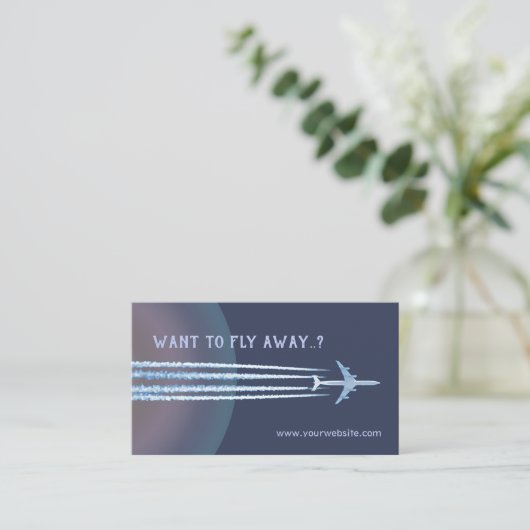 飛び遠くに✈ 名刺 (スタンド正面)