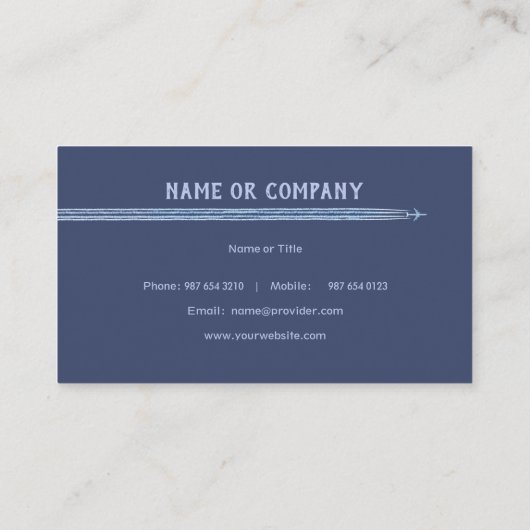 飛び遠くに✈ 名刺 (裏面)