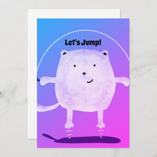 飛び降りよう！ 招待状 (正面/裏面)