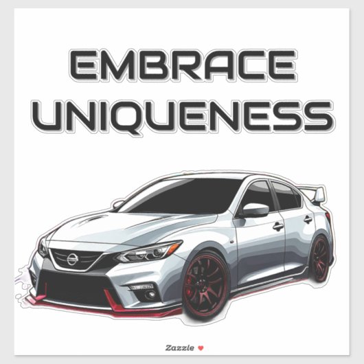 飛び鮮やか散る色のスポーツカー シール (シート)