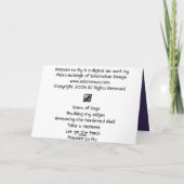 飛ぶことを準備して下さい カード (裏面)