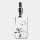 飛ぶこと生まれるパーソナライズな旅行飛行機 ラゲッジタグ (正面縦)